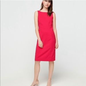 J. Crew Tweed Sheath Dress in Colorful Gingham